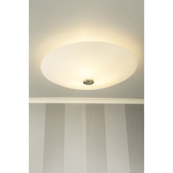 Iglo plafond - Vit/stål Iglo plafond - Vit/stål