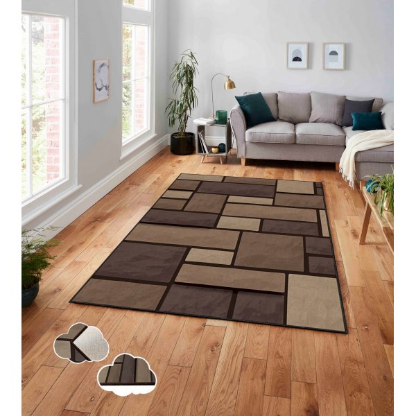 Estera 102 matta 160 x 230 cm - Brun Estera 102 matta 160 x 230 cm - Brun