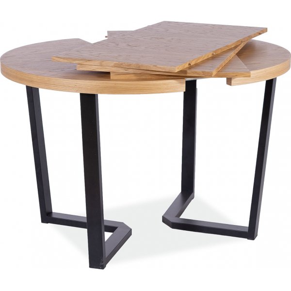 Table  manger Parker 100-250 cm - Chne/noir