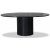 Groupe de repas Nova, table  manger extensible 130-170 cm avec 4 chaises cantilever noires Orust - Chne teint noir