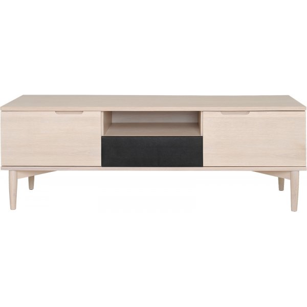 Banc média Karmöy - Placage chêne pigmenté blanc Banc média Karmöy - Placage chêne pigmenté blanc