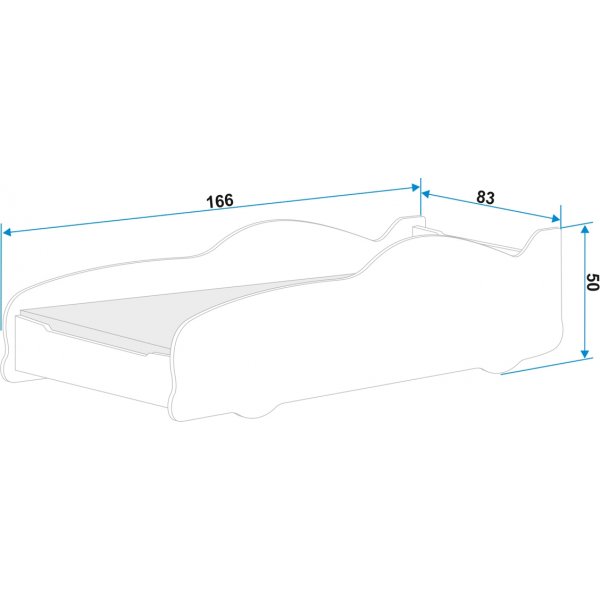 Paw patrol bilsäng 80 x 160 cm Paw patrol bilsäng 80 x 160 cm