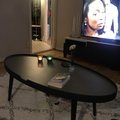Kundbild Pebble soffbord - Svart / Cement: Superfint snabb leverans