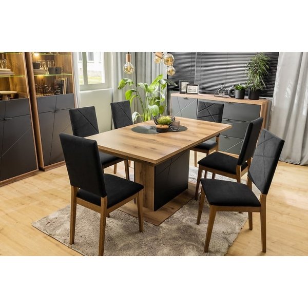 Chaise de salle à manger antique - Noir Chaise de salle à manger antique - Noir