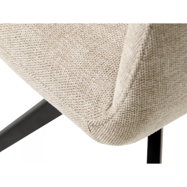 Steve karmstol - Sand/svart