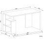 Laban skrivbord 120x60 cm - Vit/cordoba