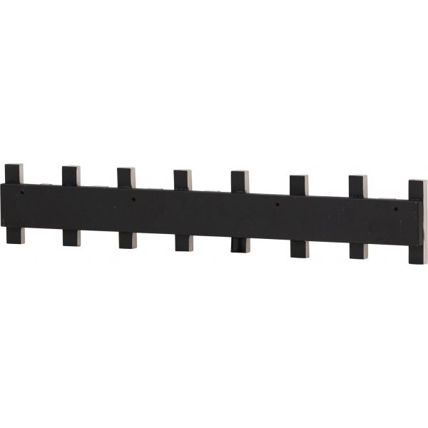 Nimes kroklist 75 x 13 cm - Whitewash/svart