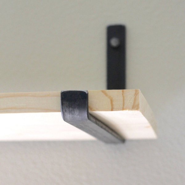 Lamba wandplank 8 - Zwart/eiken Lamba wandplank 8 - Zwart/eiken