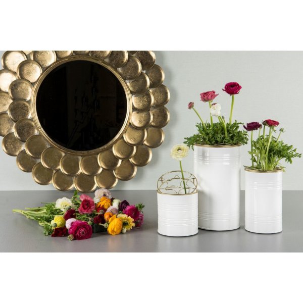 Druvan spegel 75 cm - Antik m�ssing