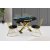 Camli matbord 120-180 cm - Guld/svart