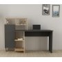 Buggy skrivbord 135,9x60 cm - Antracit/ek