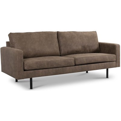 Chicago 3-sits soffa 210 cm - Brun vintage (PU)