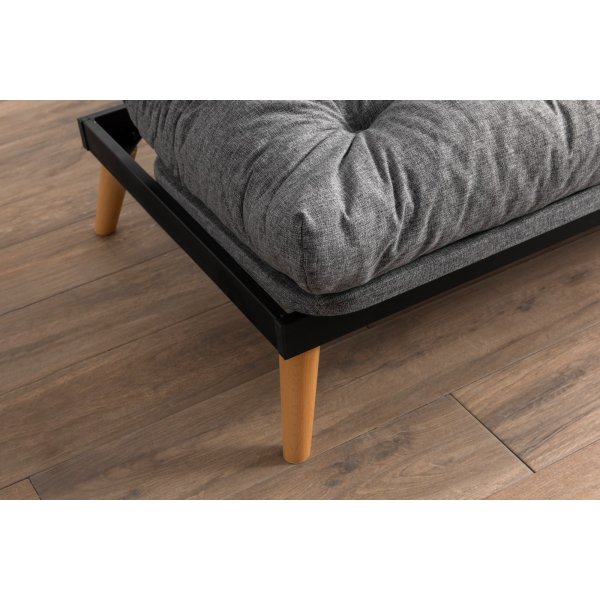 Canapé convertible 3 places Saki - Gris clair Canapé convertible 3 places Saki - Gris clair