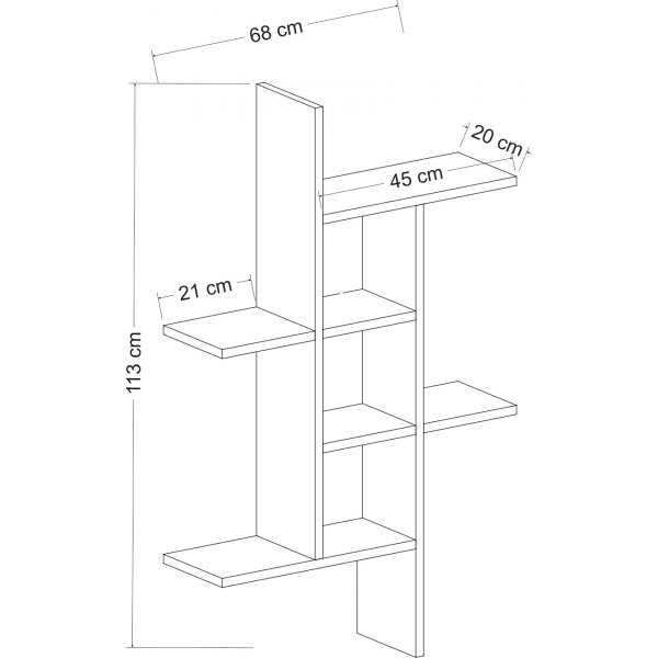 Madagascar wandplank Wit