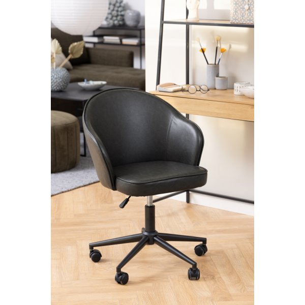Chaise de bureau Mitzie - Noir