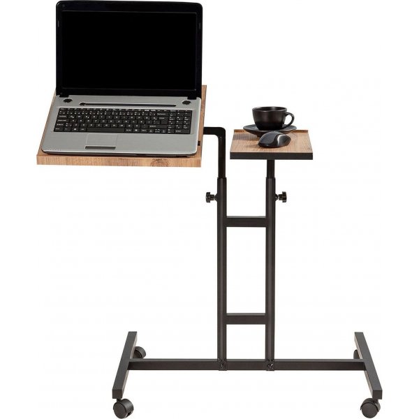 Glen laptopbord 67x45,5 cm - Furu/svart (på hjul) Glen laptopbord 67x45,5 cm - Furu/svart (på hjul)