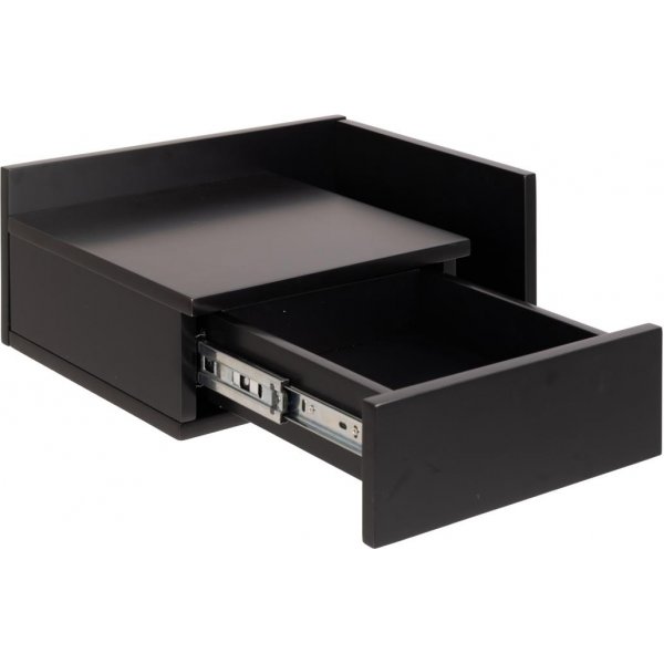 Ashlan vägghängt sängbord 40 x 32 cm - svart Ashlan vägghängt sängbord 40 x 32 cm - svart