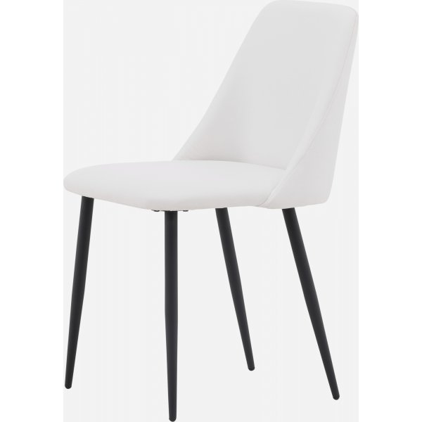 Chaise de salle  manger Night - PU blanc