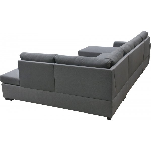 Canap canap en U 309 cm tissu gris fonc - Solna + Nettoyage textile pour meubles