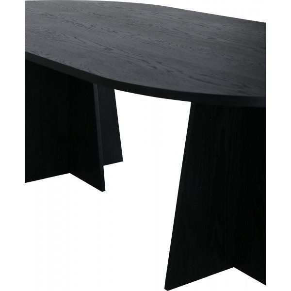 Table à manger Bootcut 230 x 115 cm - Noir Table à manger Bootcut 230 x 115 cm - Noir