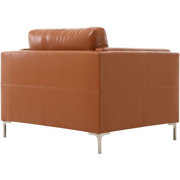 Fåtölj cognacs färgat konstläder - Cansas Fåtölj cognacs färgat konstläder - Cansas