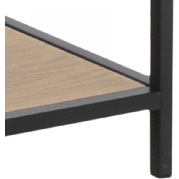 Bibliothèque Seaford 114x185 cm - Chêne/noir Bibliothèque Seaford 114x185 cm - Chêne/noir