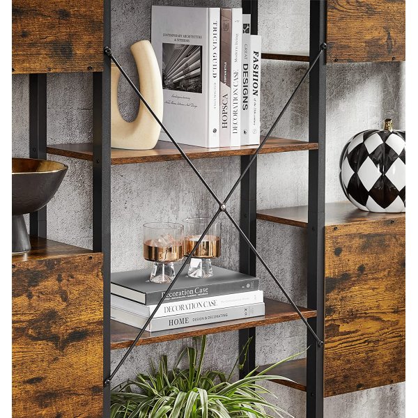 Bibliothque Nikita 158 x 166 cm - Marron/noir