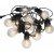 Guirlande lumineuse lumineuse pour extrieur - 8,7 m - Noir