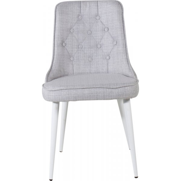 Chaise de salle à manger Alice Deluxe - Gris clair/blanc Chaise de salle à manger Alice Deluxe - Gris clair/blanc