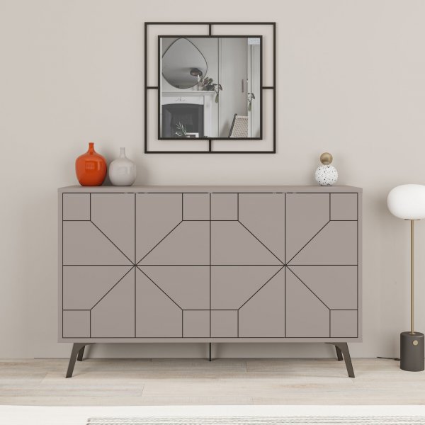 Buffet Dune 123 cm - Daim clair