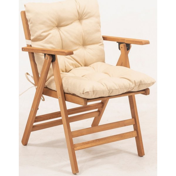 Jardin outdoor dining groep 4 - Boek/creme Jardin outdoor dining groep 4 - Boek/creme