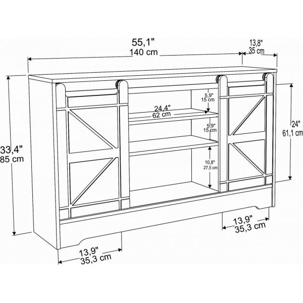 Banc multimdia d\\\'Ahri - Gris/blanc