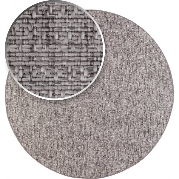 Capri plat geweven vloerkleed Grijs