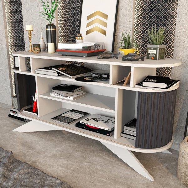 Buffet Stormy - Blanc/anthracite Buffet Stormy - Blanc/anthracite
