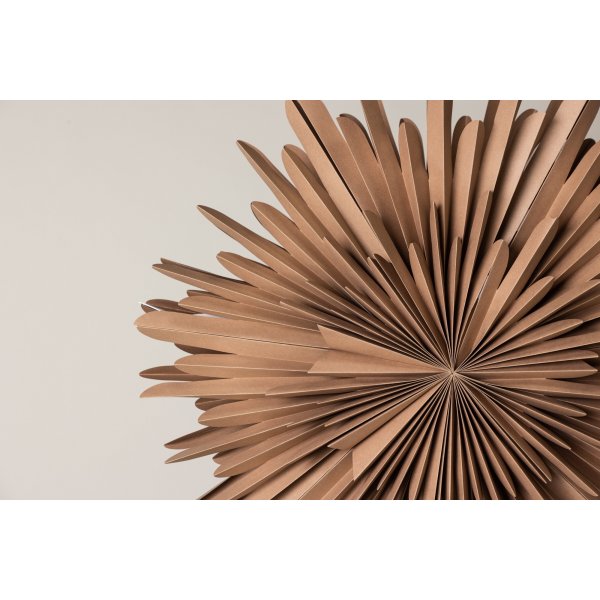 Slen adventsstjrna 80 cm - Brun