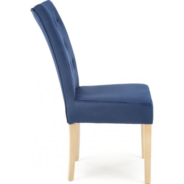 Chaise de salle à manger Vermont - Bleu/chêne Chaise de salle à manger Vermont - Bleu/chêne