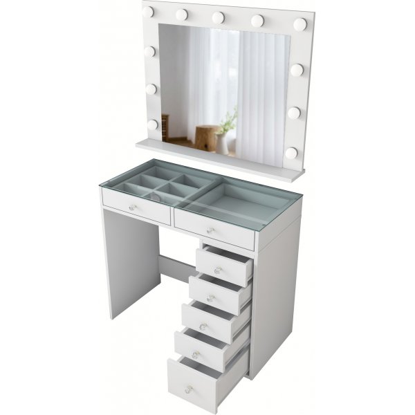 Bijou kaptafel 17 - 90 x 44,5 cm - Wit Bijou kaptafel 17 - 90 x 44,5 cm - Wit