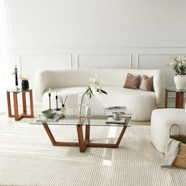 Table basse Amalfi 105 x 65 cm - Noyer Table basse Amalfi 105 x 65 cm - Noyer