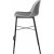 Tabouret de bar gris Drake avec coussin d\\\'assise SH68 cm