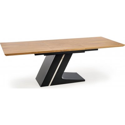 Becca matbord 160-220 cm - Ek/svart