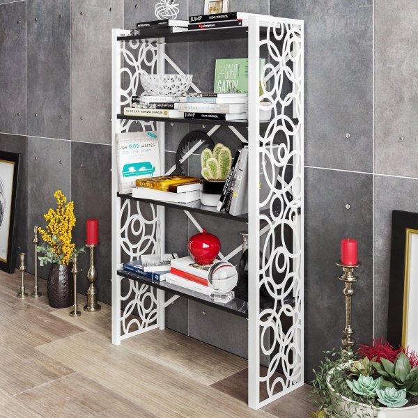 Lidya bokhylla - Vit/svart Lidya bokhylla - Vit/svart