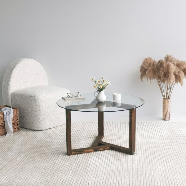 Table basse Miro 75 cm - Noyer