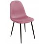 Smokey matgrupp, matbord med 4 st Carisma sammetsstolar - Rosa