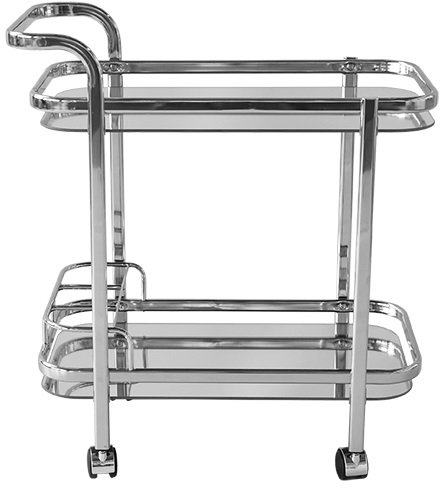 Vodka Serveringsvagn - Krom / Glas