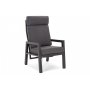 Morton Ftljset med bord & fotpallar (recliner) - Mrkgr/gr