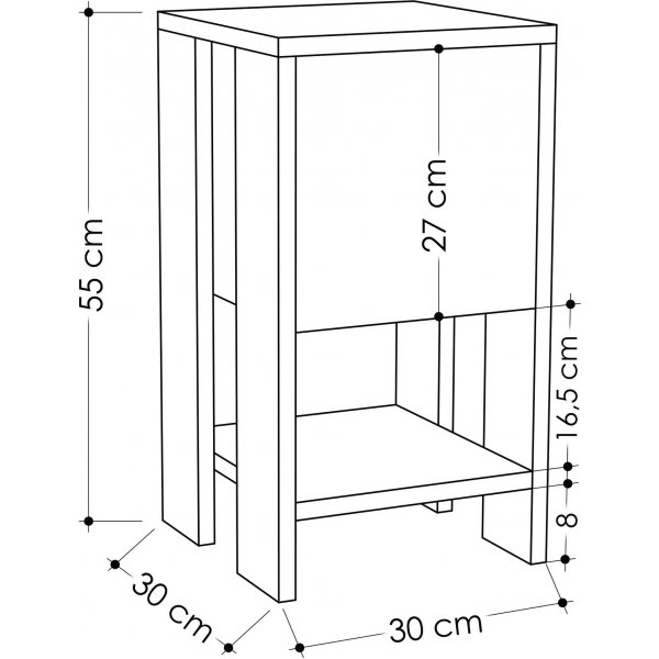 Ema sängbord - Carrara marmor Ema sängbord - Carrara marmor