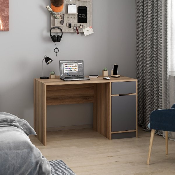 Bureau Elina - Anthracite/marron Bureau Elina - Anthracite/marron