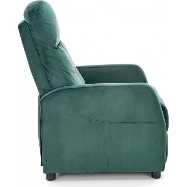Fauteuil inclinable Gunvor en velours vert Fauteuil inclinable Gunvor en velours vert