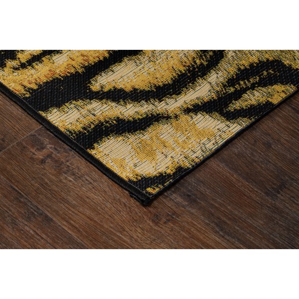 Tapis tissé plat Domani Tigre Doré Tapis tissé plat Domani Tigre Doré