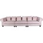 Chesterfield Sir Nelson XL 362 cm - Rosa sammet